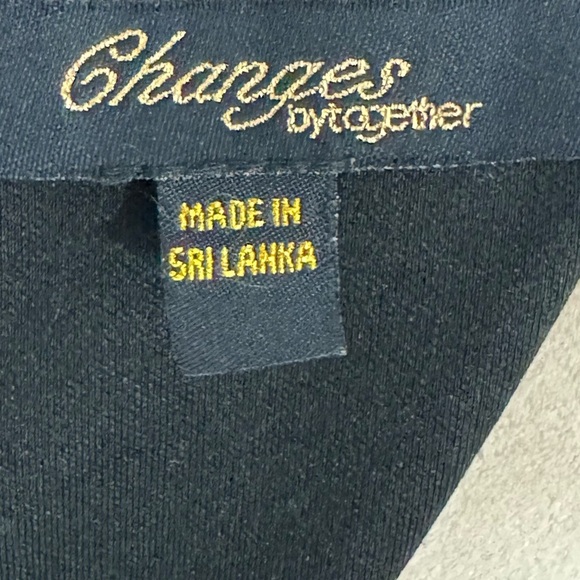 CHANGES By TOGETHER Women’s Sz 16 Midi Dress Romantic Red Black Floral Whimsical - Picture 10 of 14